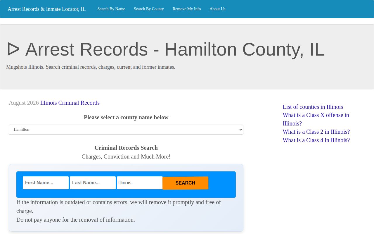 Historical unofficial Hamilton County records archive